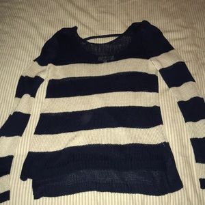 Striped knit sweater